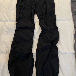 Size 6 lululemon Studio Pants (Black and Gray)